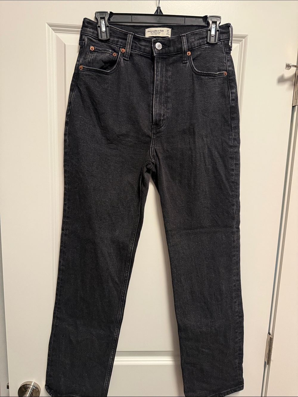 Abercrombie & Fitch Ankle Straight Ultra High Rise